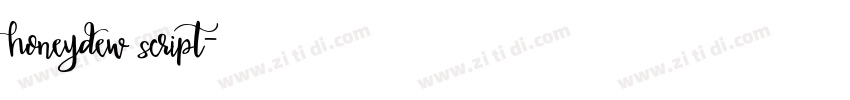 honeydew script字体转换 honeydew script字体转换